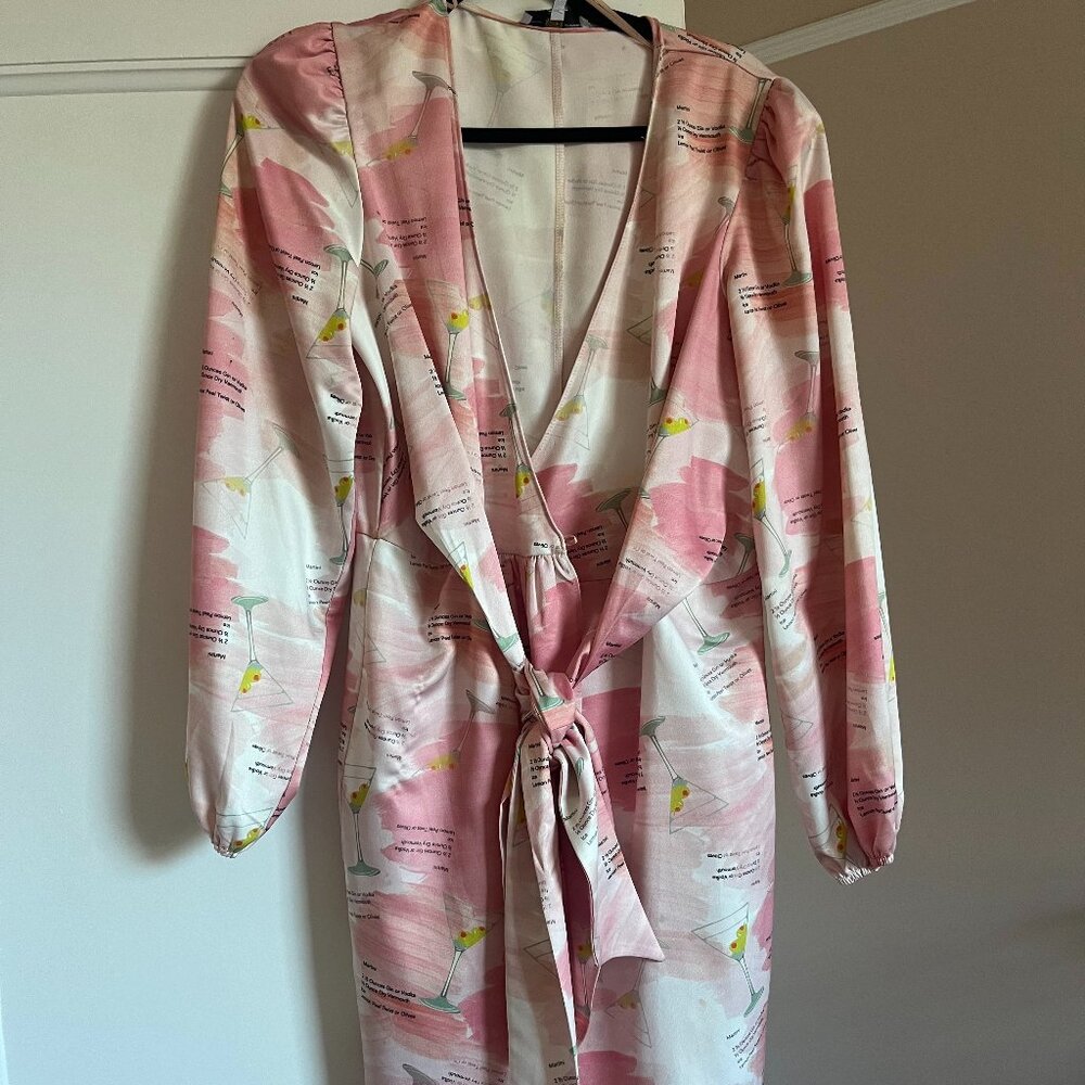 Never Fully Dressed Martini Wrap Dress